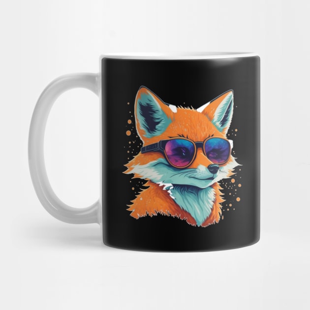 Fox in sunglasses by MrPug